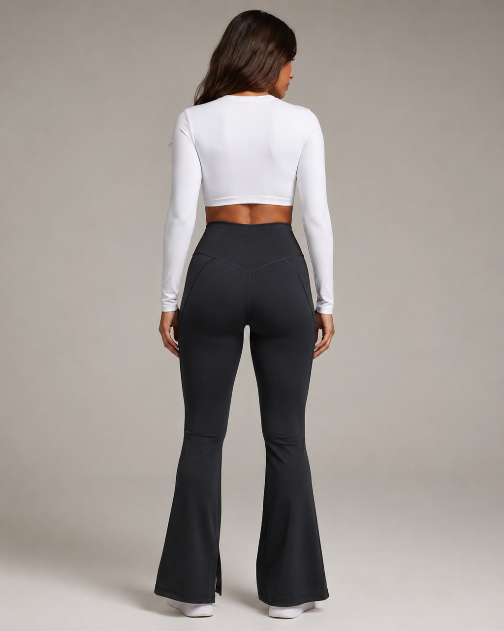 Calzas Flare Deportivas Negras