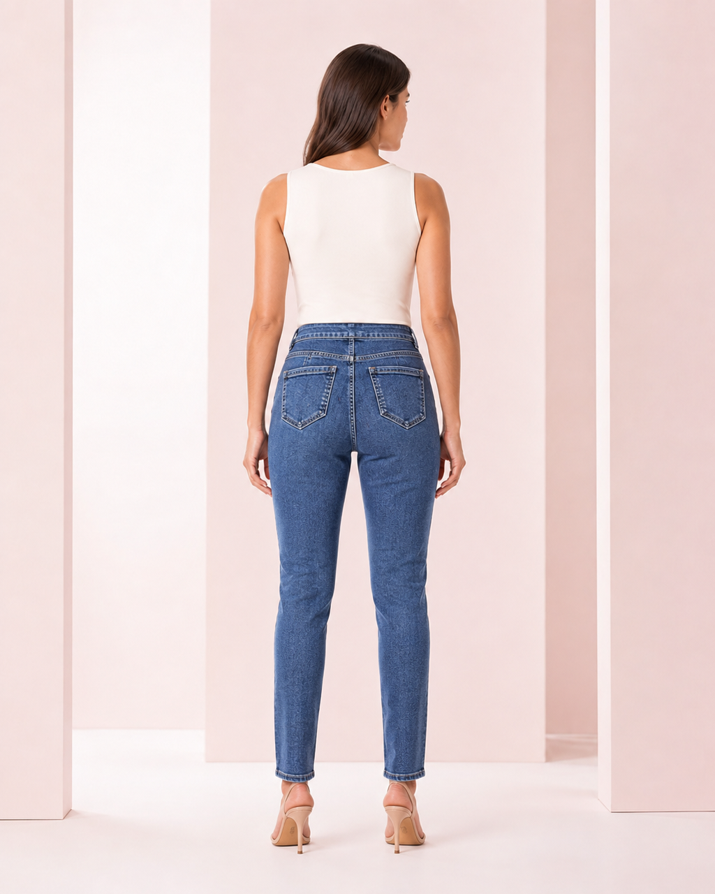 Jeans Pretina Doble Push Up