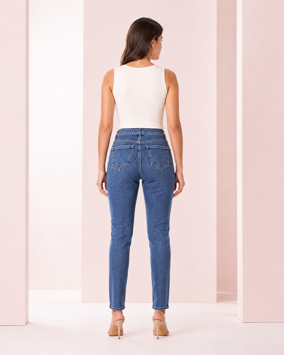 Jeans Pretina Doble Push Up