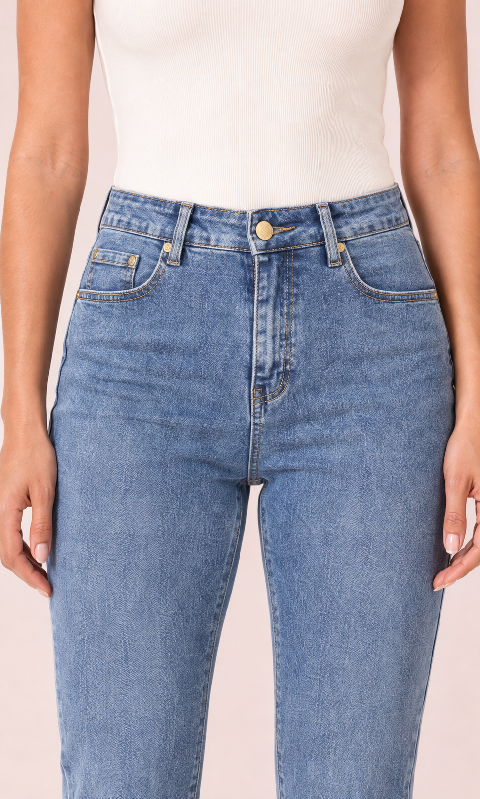 Jeans Slim Azul Claro Stone Wash