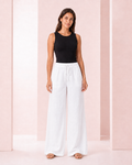 Pantalón Palazzo de Lino Blanco