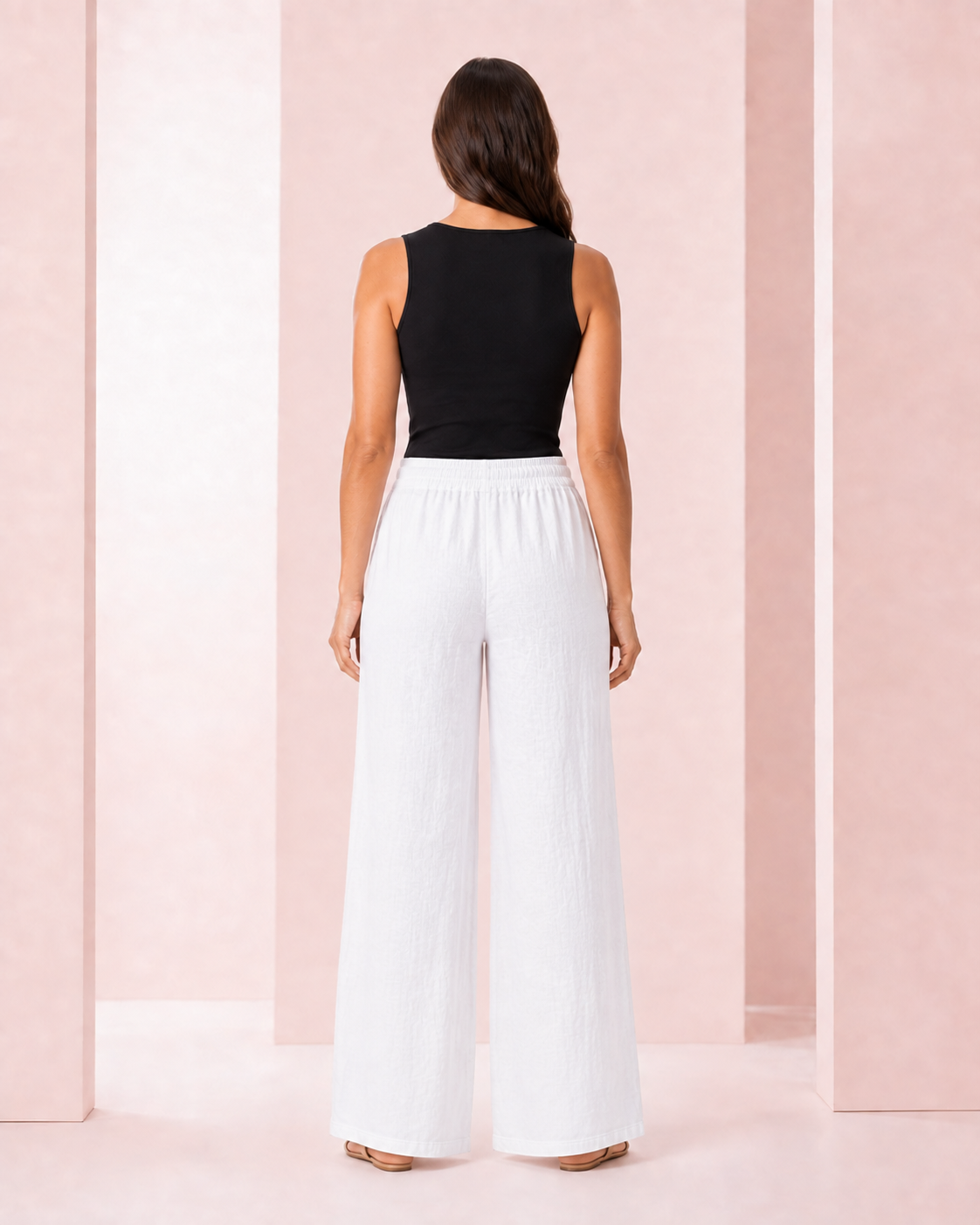 Pantalón Palazzo de Lino Blanco